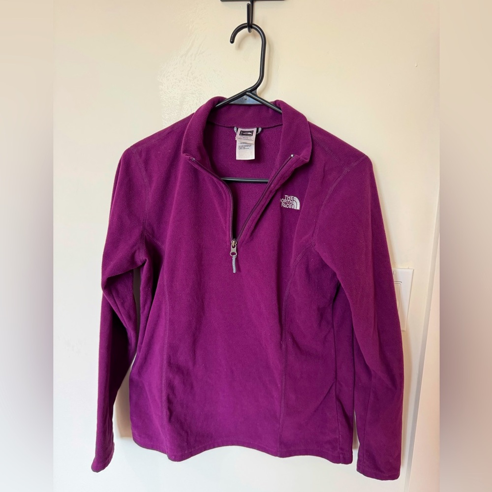 The North Face Purple Quarter Zip Fleece - girls XL (fits like a women’s small)